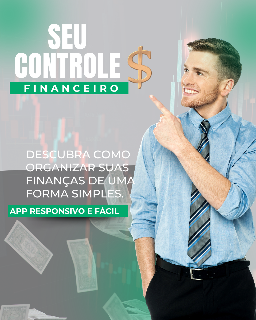 Ilustração de controle financeiro